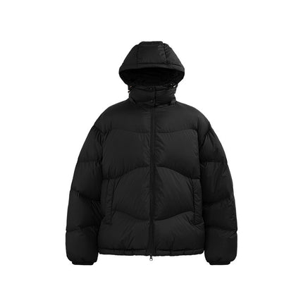 Thin And Portable Puff Down Jacket Solid Color Hooded