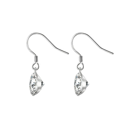Top-quality Moissanite Luxury And Fashionable Light Luxury Jewelry Silver Stud Earrings S925 Silver Plated Platinum