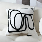 Free curve towel embroidery / 45x45cm with pillow core