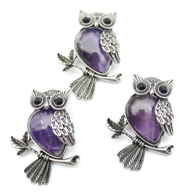 DIY Allooi Uil Brooch Juweliersware Met Kristalle