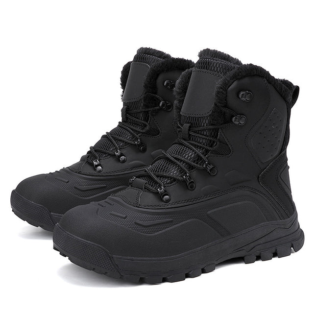 Fleece-lined Warm Plus Size High-top Men's Boots