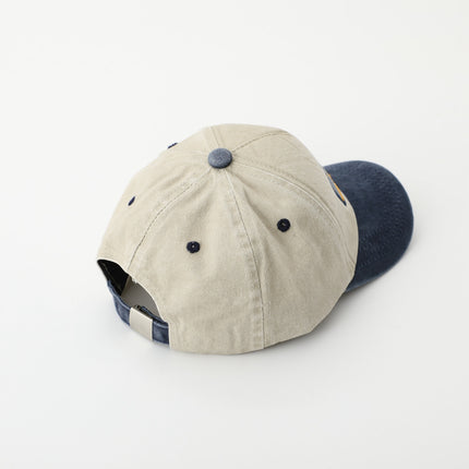 Cartoon Excavator Washed Baseball Cap