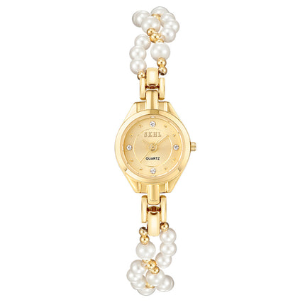 Mid-ancient Simple And Light Luxury Quartz Mini Round Elegant Steel Belt Casual Women's Watch