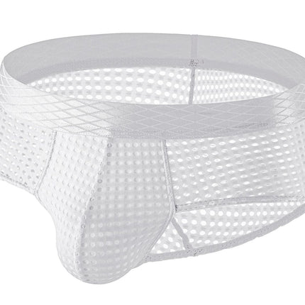 Men's Large Mesh Low Waist Wide Belt Briefs