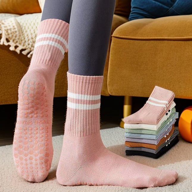 Mid-calf Yoga Socks Non-slip Professional Women's Fitness