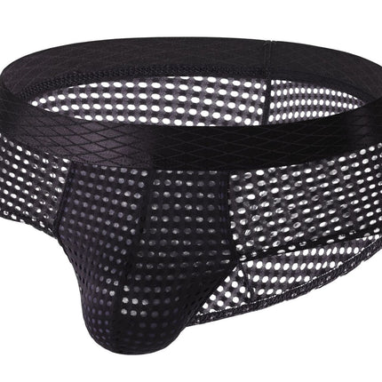 Men's Large Mesh Low Waist Wide Belt Briefs