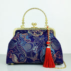 Purple Flower Red Tassel / Double L