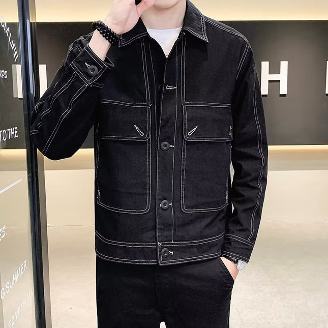 Workwear Loose Trendy Denim Men's Jacket