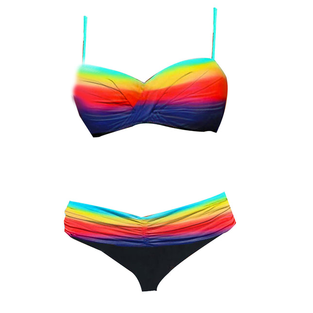 Women's Seperated Swimwear High Waist Hard-clad Steel Bracket