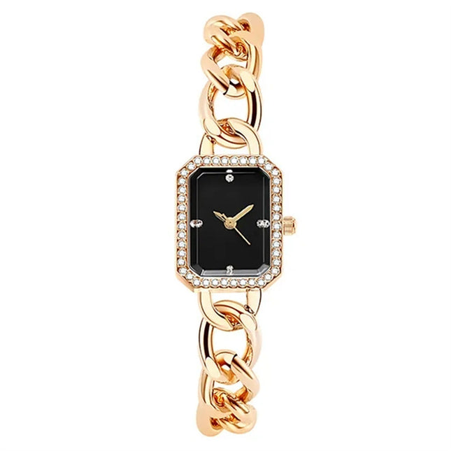Luxury Classic Style Rectangular Women's Quartz Watch