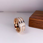 Rose Gold Double Row / No 10