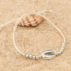 Silver Shell Beige Thread