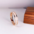 Rose Gold Single Row / No 10