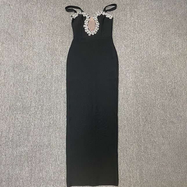 Camisole Dress Diamond Grenadine Sleeveless Evening Dress