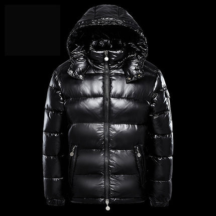 Short Coat Trendy Men's Glossy Thickened Down Jacket