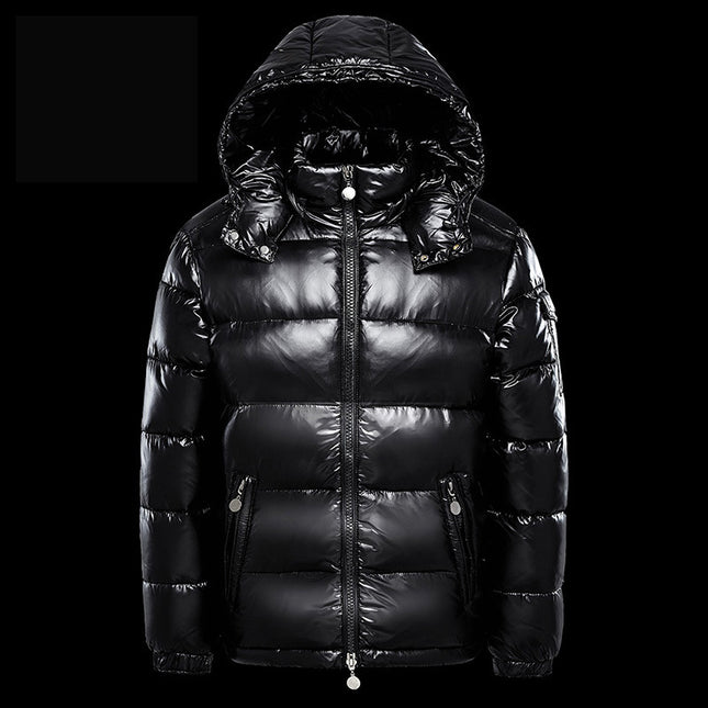 Short Coat Trendy Men's Glossy Thickened Down Jacket