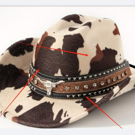 Curved Edge Western Cowboy Hat Men And Women