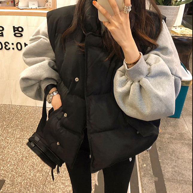Women's Korean Style Lazy Style All-match Down Cotton Bread Coat Vest