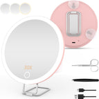Pink Stand Tweezers Scissors / 10x Magnification