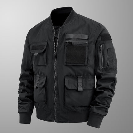 Pilot Jacket Men's Multi-bag Coat Shell Jacket