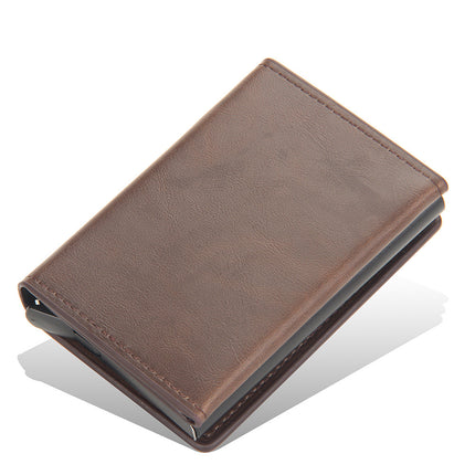 Men's Spring Automatic Card Clamp