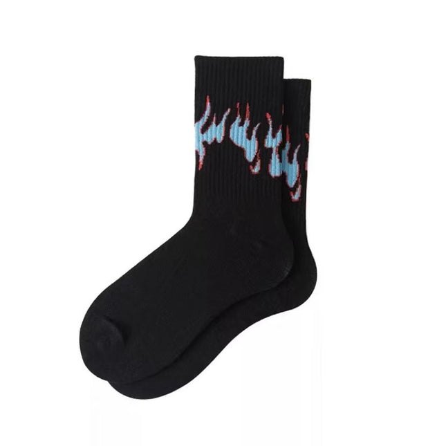 New Flame Socks Men And Women Pure Cotton