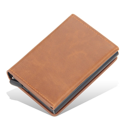 Men's Spring Automatic Card Clamp