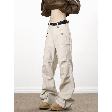 American High Street Washed Distressed Overalls