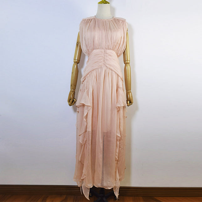 French Sexy Elegant Chiffon Dress New