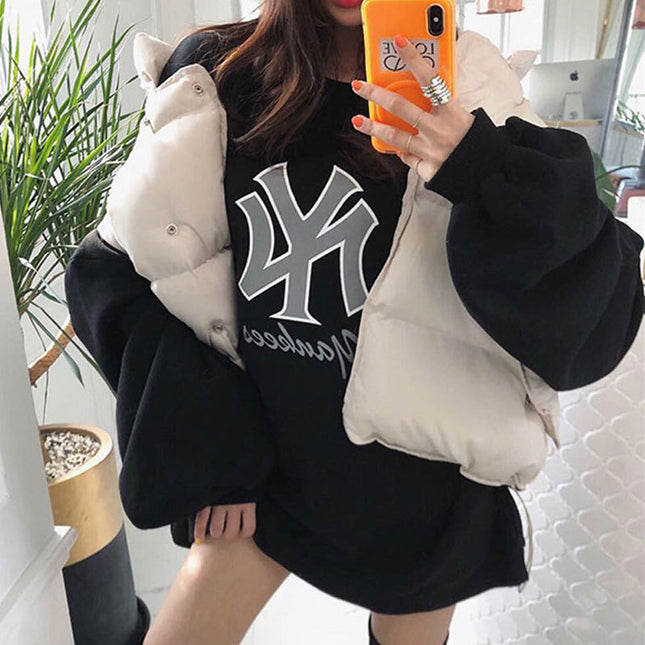 Women's Korean Style Lazy Style All-match Down Cotton Bread Coat Vest