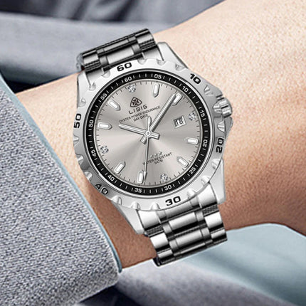 Quartz Luminous Waterproof Stainless Steel Strap Watch