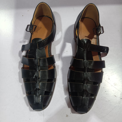 Colorblock Men's Sandal Stitched Faux Leather