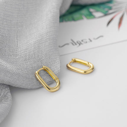 Women's Korean-style Diamond-embedded Gold-plated Ins Internet-famous Versatile Earrings
