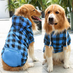 Blue black grid / 2XL