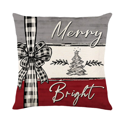 Christmas Cushion Cover Pillowcase Merry Christmas Decor For Home Xmas Ornament Happy NewYear Gift