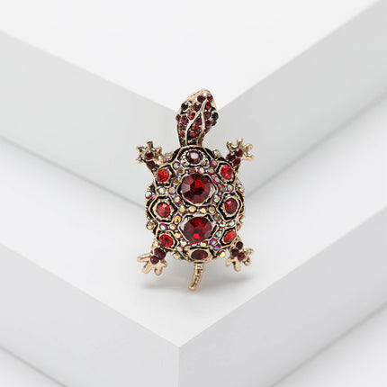Mode Retro Strass Skilpad Brooch Kreatief