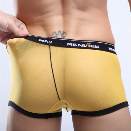 Fashion Personality Mesh Big Boxer Men's Underwear