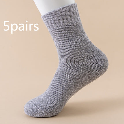 Herfs en winter fleece-gevoerde opgestopte warm middelkuit-effekleurige sokkies