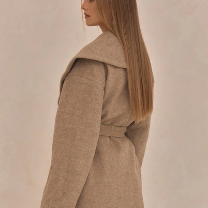 Oversized Waterfall Collar Overcoat Spring Summer Cute