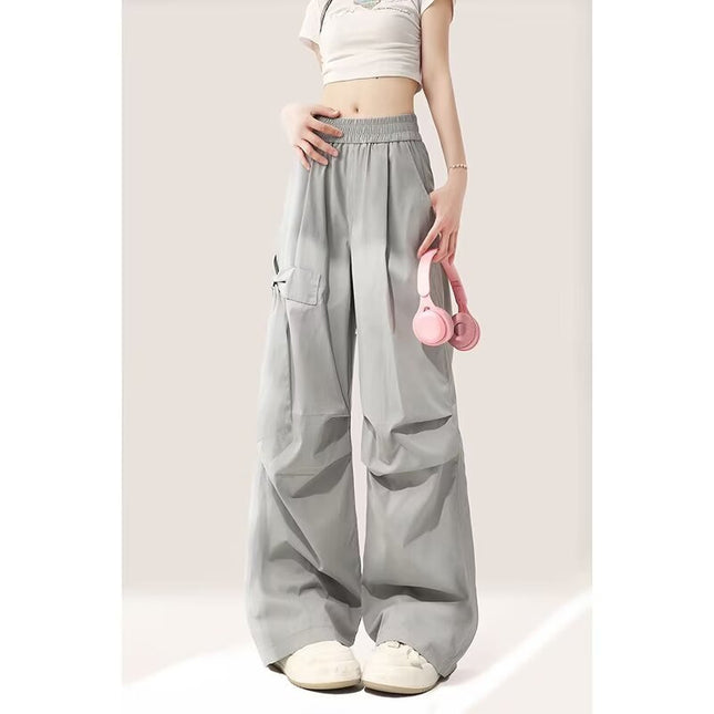Loose Straight Casual Girl Design Sense Workwear Pants