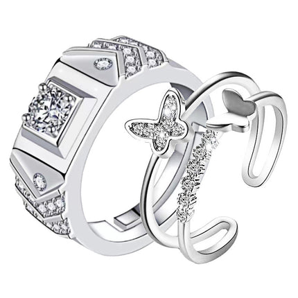 Ringe Opening Trou Simulasie Diamant Ring
