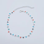 Kleur Silwer Ketting