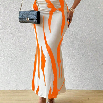 European And American Zebra Pattern Slimming Dress