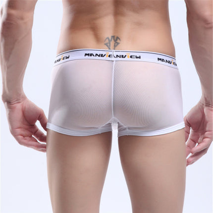 Fashion Personality Mesh Big Boxer Men's Underwear
