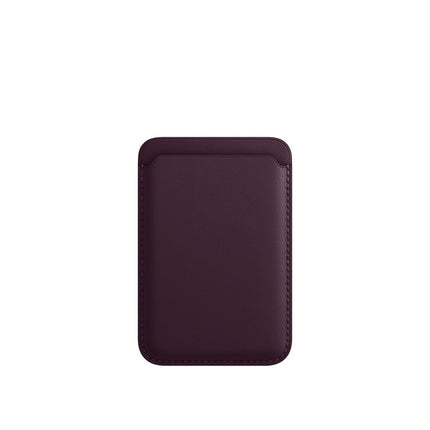 Vir Magsafe Magnetiese Luukse Leer Kaarthouer Beursiehouer Vir 14 Pro Max 13 12 Telefoonsak Adsorpsie Bykomstighede Omslag