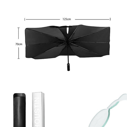 Super Strong Sunscreen Folding Compact Portable Rain And Rain Strong Car Umbrella