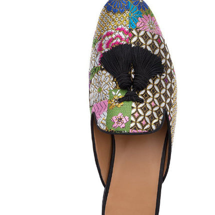 Back Empty Embroidered Color Flat Casual Fashion Men's Shoes