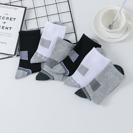 Stripe Sports Long Socks Sweat-absorbent, Comfortable And Breathable