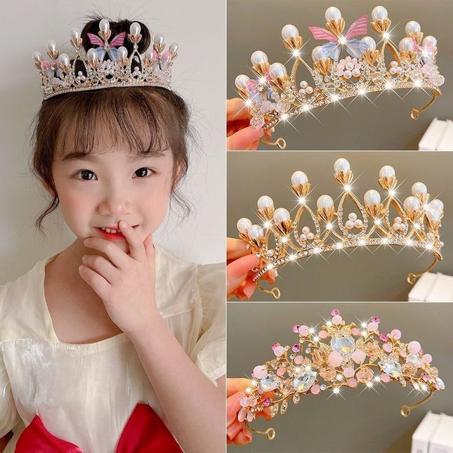 Kinders Kinders Kroon Hoofbedekking Dogters Prinses Kroon Haarspeld