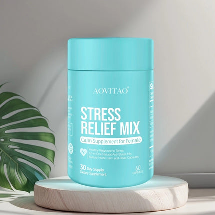 Ashwagandha Vir Vroue Aanvulling Met L-Teanien Magnesium, Stresverligting, Fokus En Ontspanning Ondersteuning Angspil